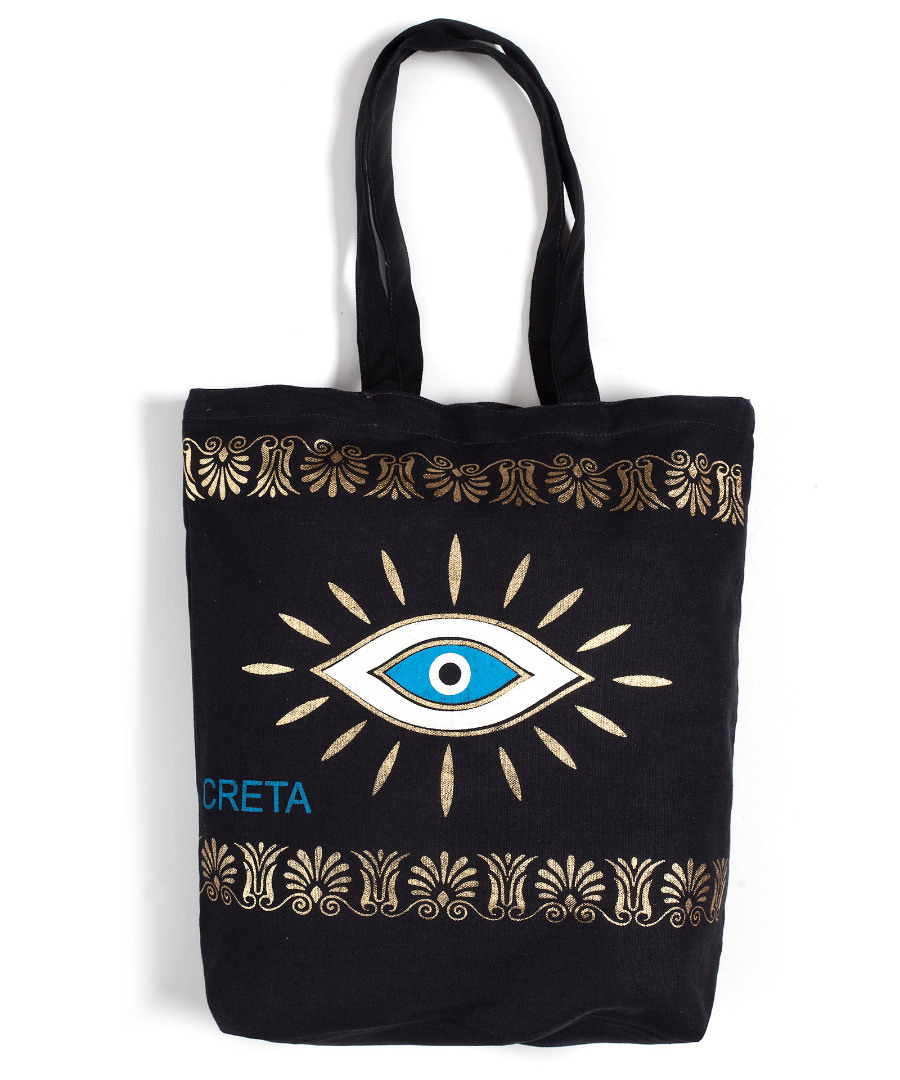 Τσάντα καραβόπανο (40cm x 40cm x 10cm) gold 4 CRETA