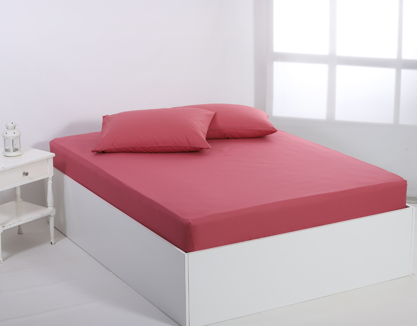 Βαμβακερό σεντόνι essentials (165cm x 267cm) baroque rose