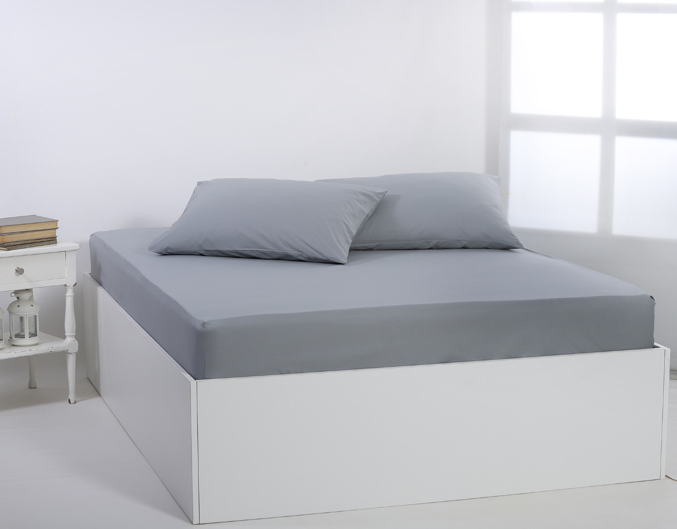 Βαμβακερό σεντόνι essentials (225cm x 267cm) quarry