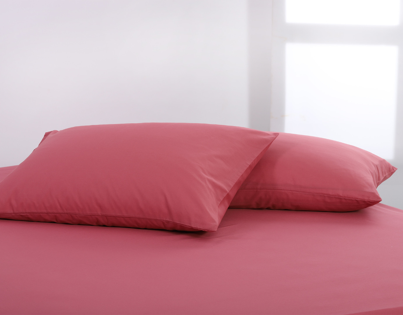 Βαμβακερό σετ μαξιλαροθήκες essentials (52cm x 72cm ) baroque rose