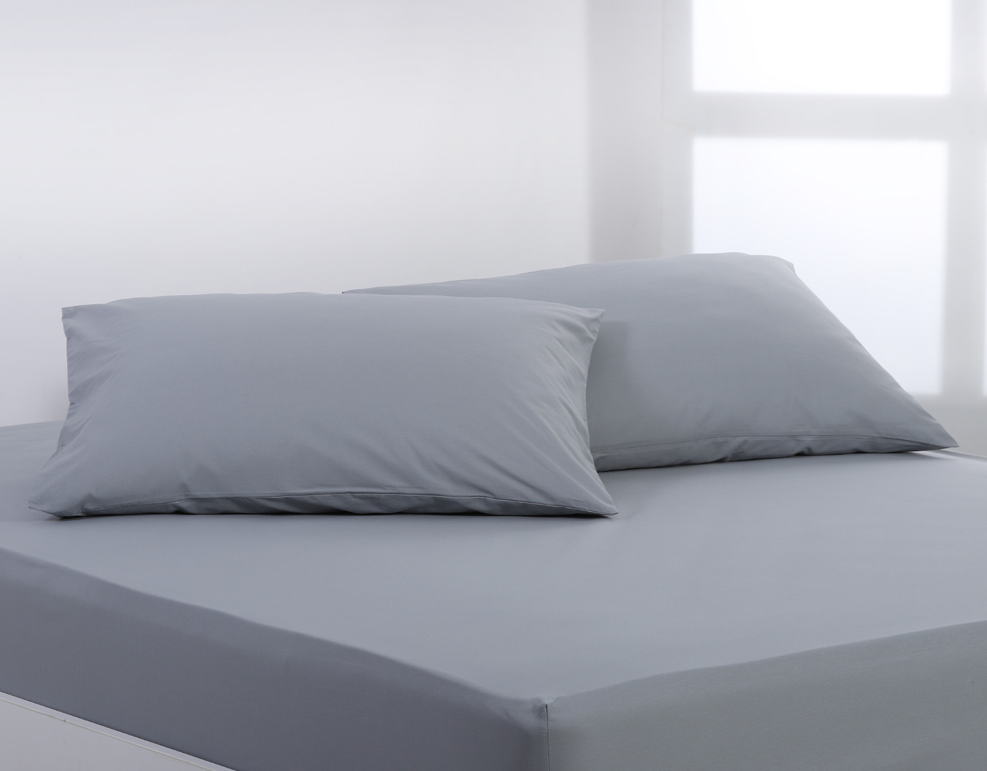 Βαμβακερό σετ μαξιλαροθήκες essentials (52cm x 72cm ) quarry