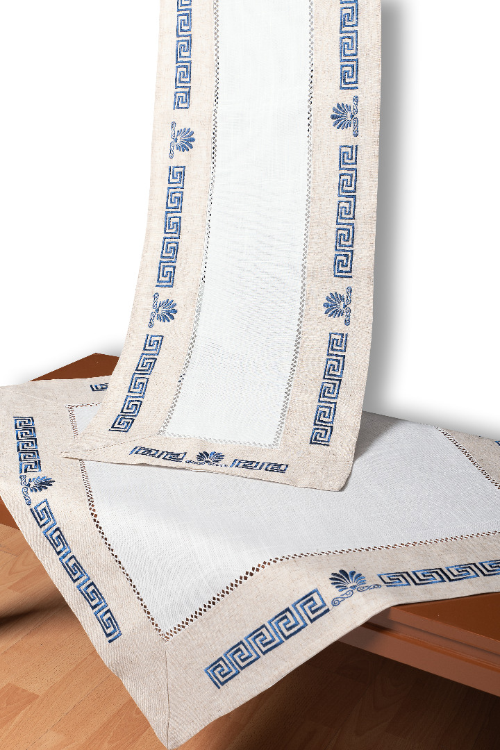 Τραπεζομάντηλο WH19-010 (160cm x 300cm) μπλέ