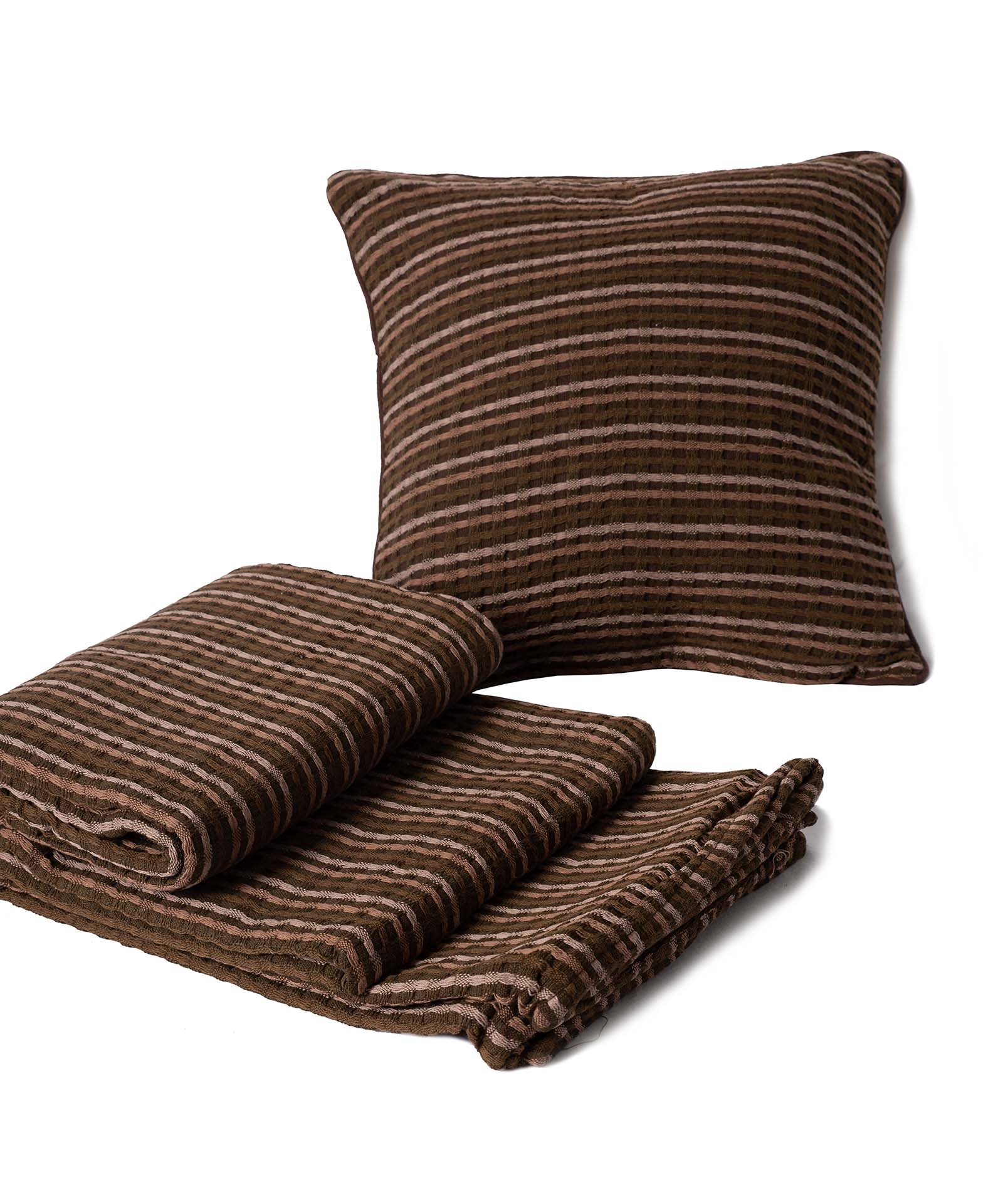 Ριχτάρι Διθέσιος 180x240 Silk Fashion multisquare   Καφέ 