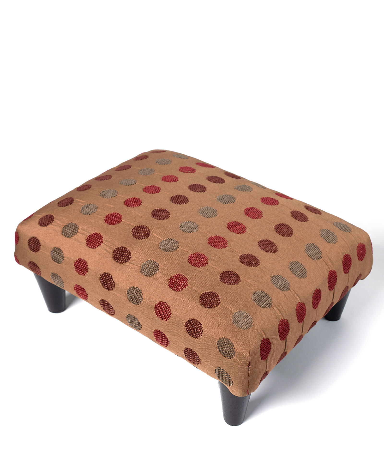 Υποπόδιο 40x30x16 Silk Fashion 602 Πουά Μπορντώ Μακρόστενο