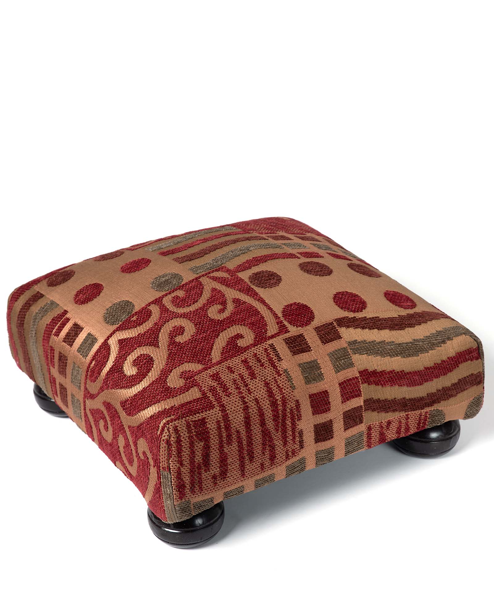 Υποπόδιο 30x30x14 Silk Fashion 602 Πυκνό Κόκκινο