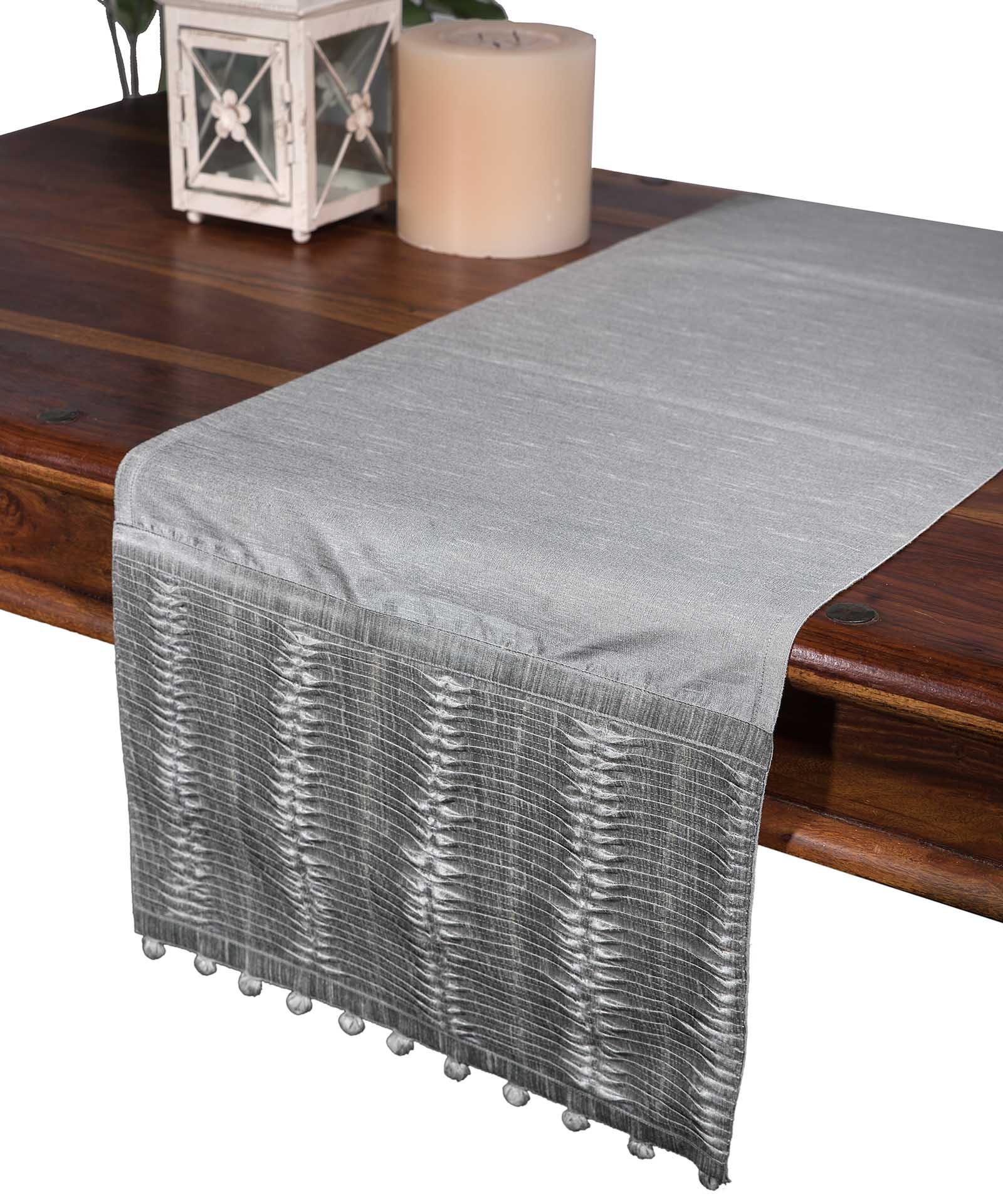 τραβέρσα  (40cm X 170cm)  3819 πλισέ γκρι τραβέρσα  (40cm X 170cm)  3819 πλισέ γκρι