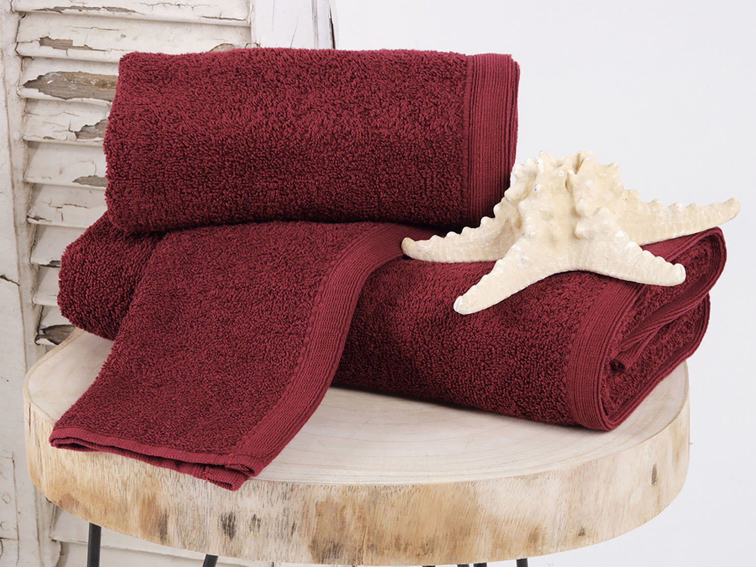 Πετσέτες Χερίων 30χ50 Sb Home Bathroom Collection Primus Towels Bordeaux