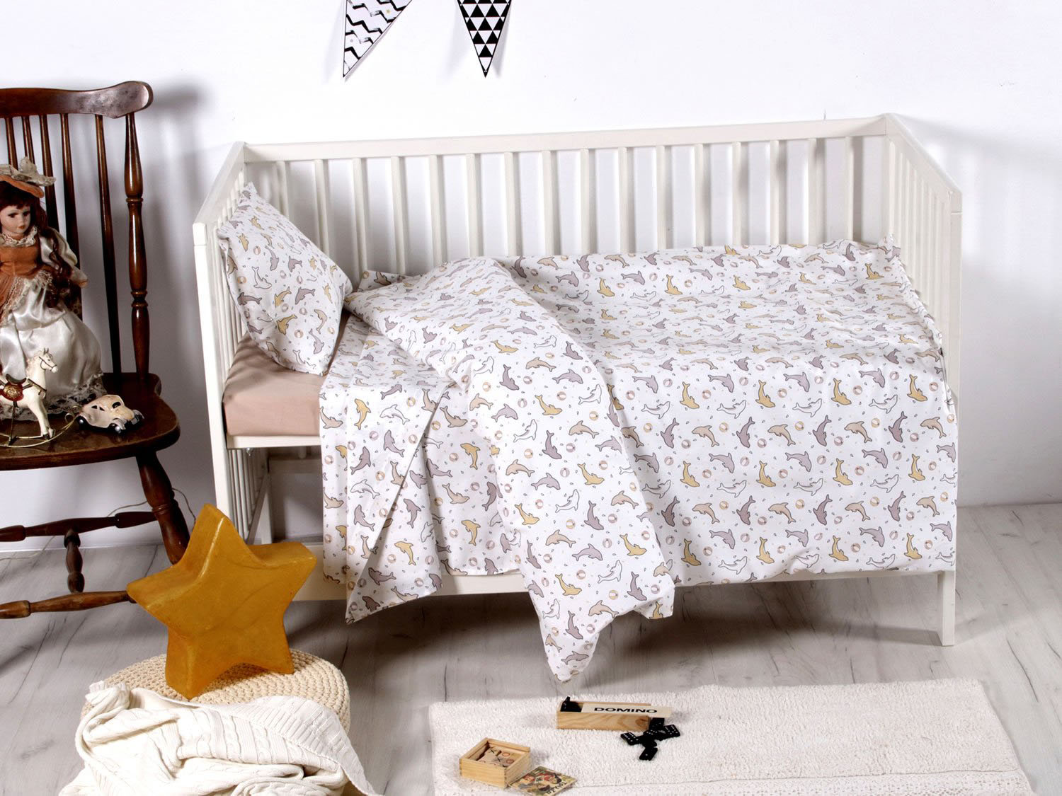 Σεντόνια Σετ Κούνιας Sb Home Baby Line Baby Dillon