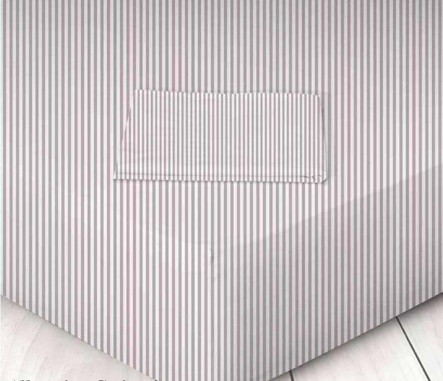 Σεντόνι Μεμονωμένο Μονό 160x250 Marwa 711605620 Albergine Stripes 023