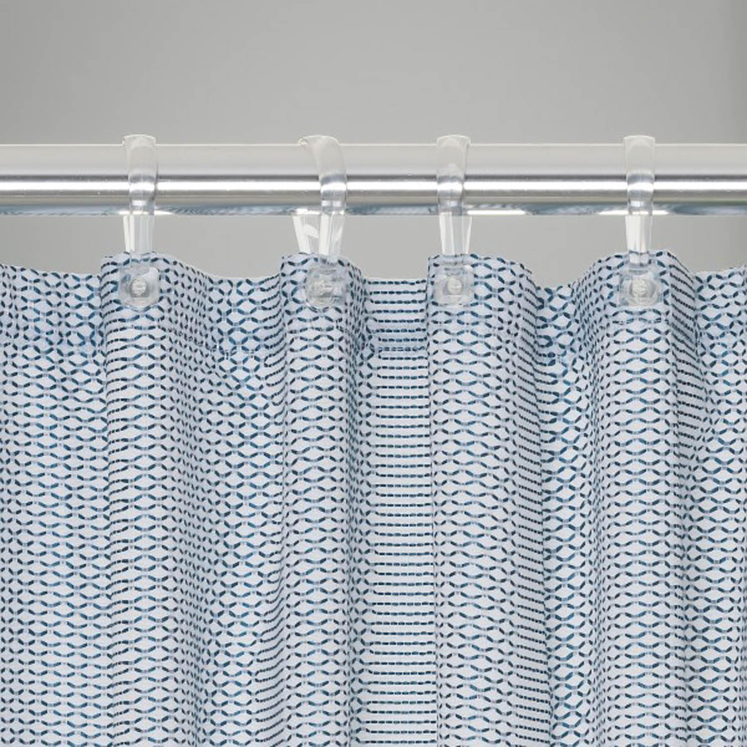 Κουρτίνα Μπάνιου Υφασμάτινη 180x200 Sealskin Wave blue