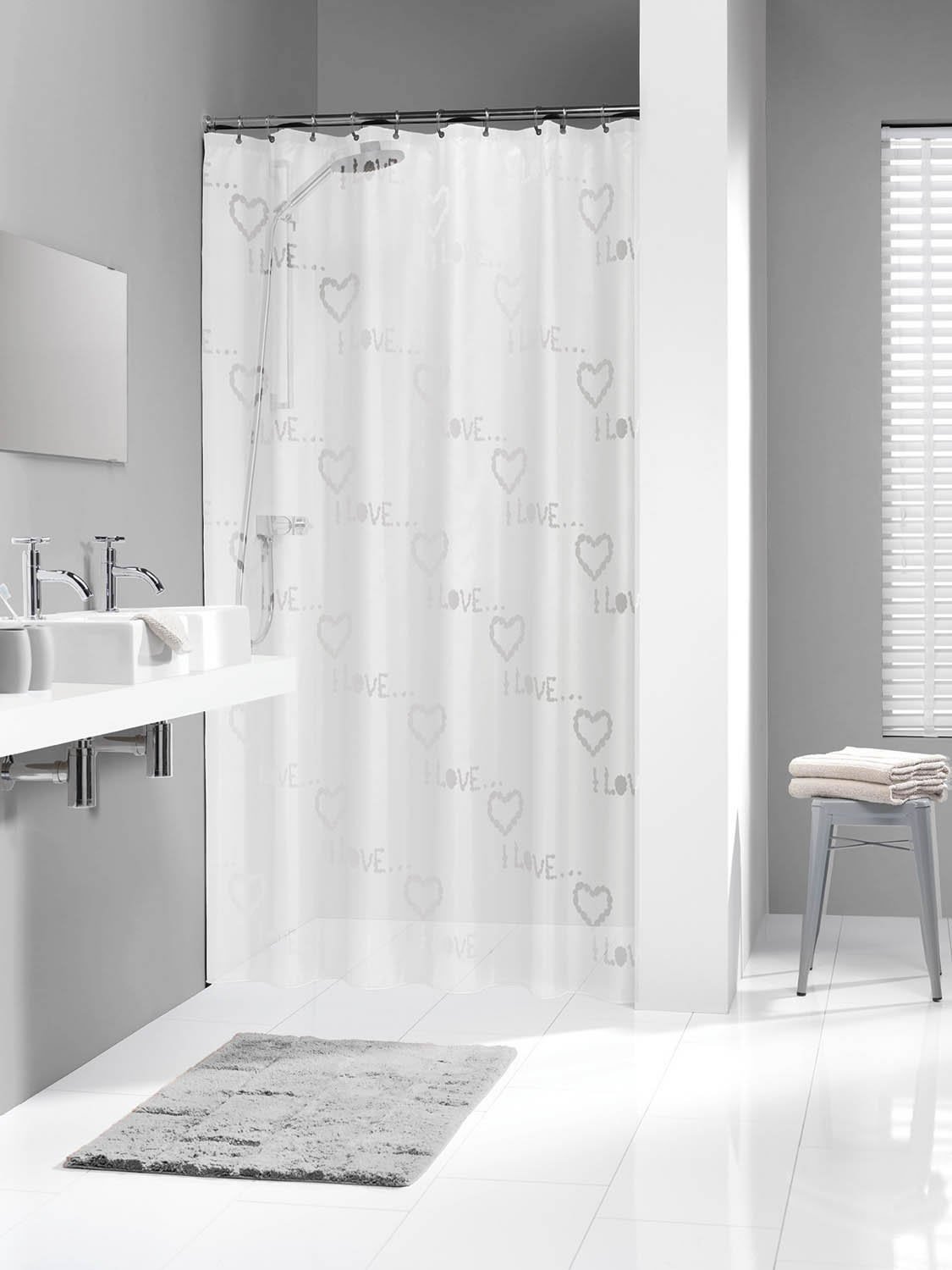 Κουρτίνα Μπάνιου Πλαστική Sealskin 180x200 Condens transparent