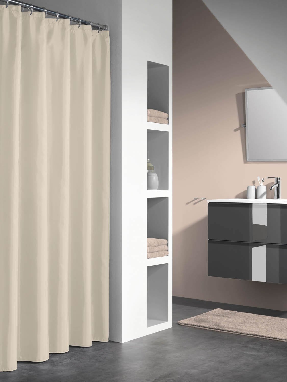 Κουρτίνα Μπάνιου Πλαστική Sealskin 180x200 Granada beige