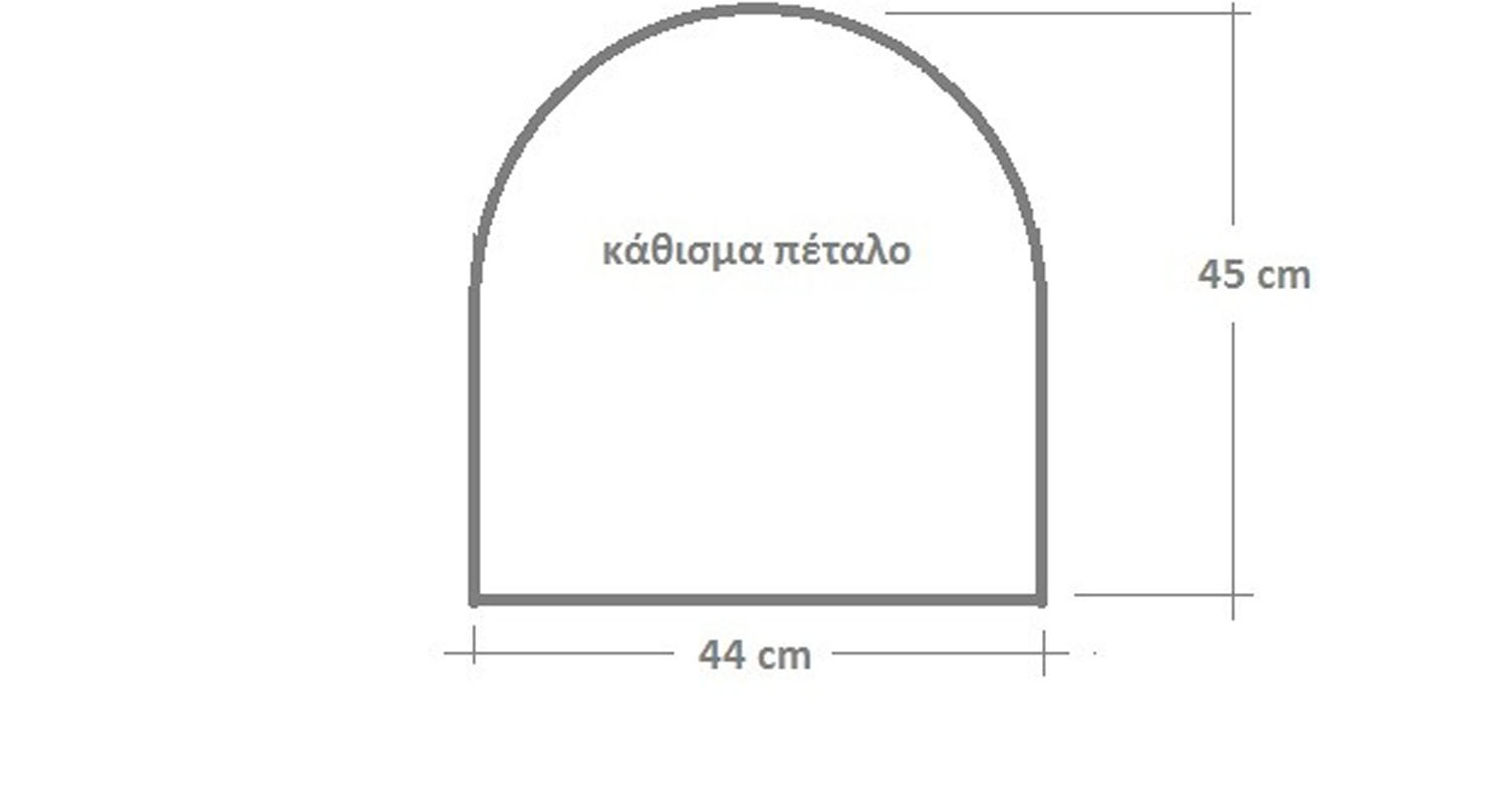 Μαξιλάρι Φερ-Φoρζέ Πέταλο 44x45 Be Comfy Blossom Flowers Green