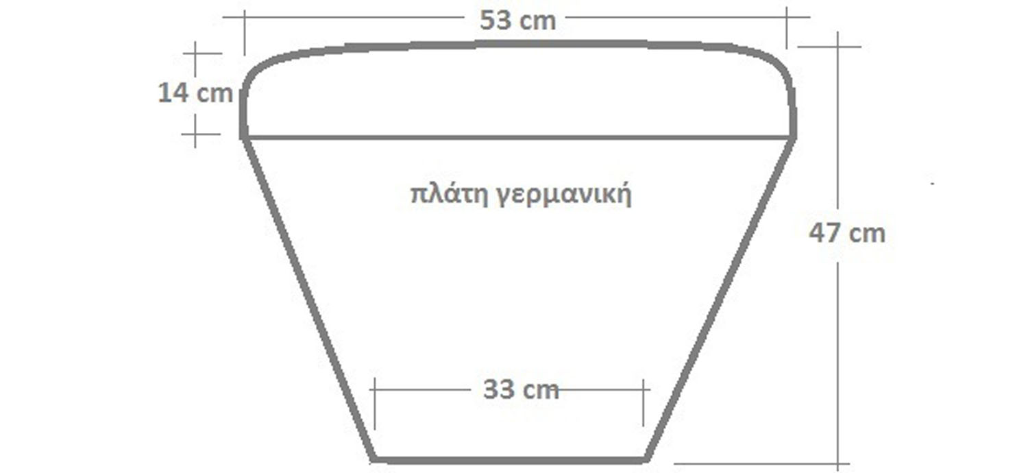 Μαξιλάρι Πλάτη Γερμανική Αδιάβροχο 53/33x47 Be Comfy 601 Sky Blue