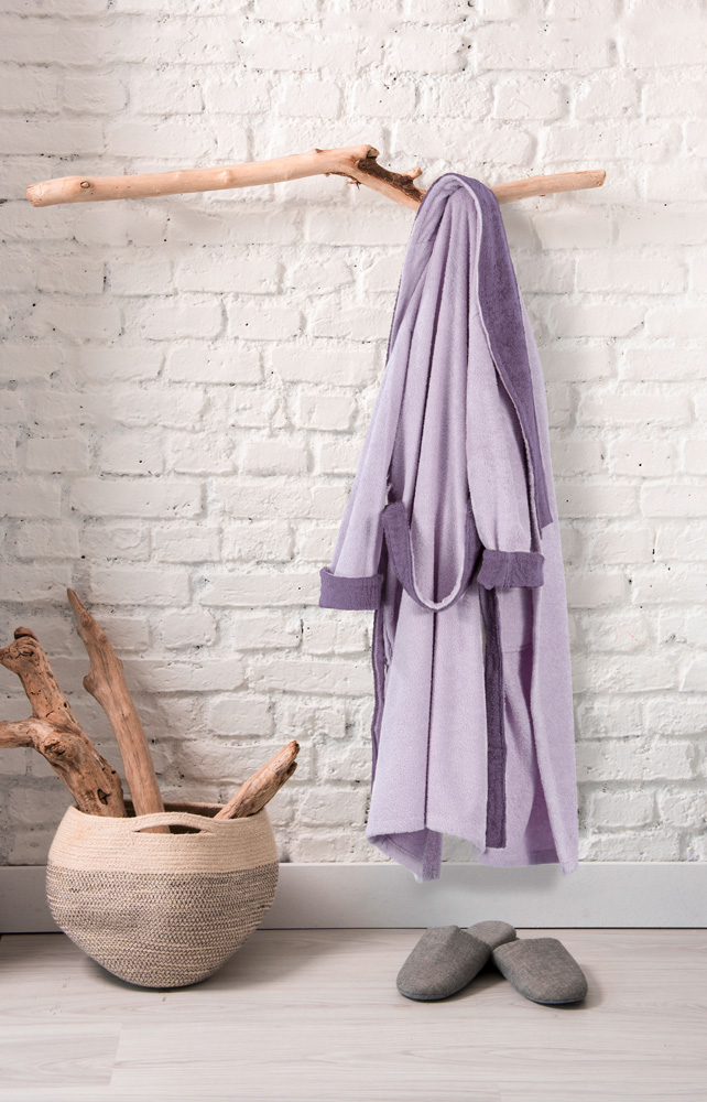 Μπουρνούζι Large Guy Laroche Duo Lilac