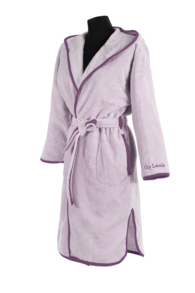Μπουρνούζι Με Κουκούλα  Medium Guy Laroche New Comfy Lilac