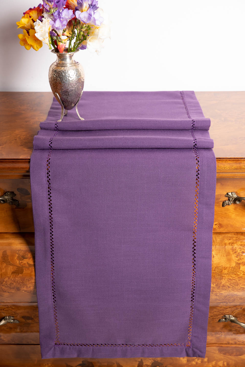 Καρέ 90x90 Silk Fashion 3096 Μώβ