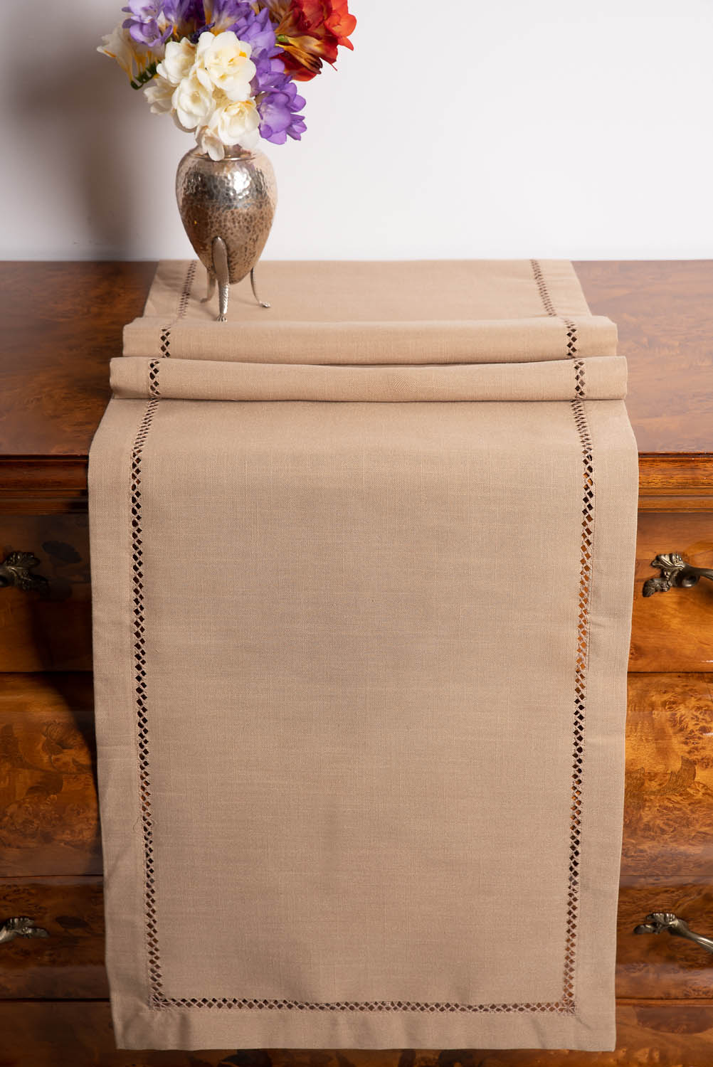 Καρέ 90x90 Silk Fashion 3096 Μπέζ