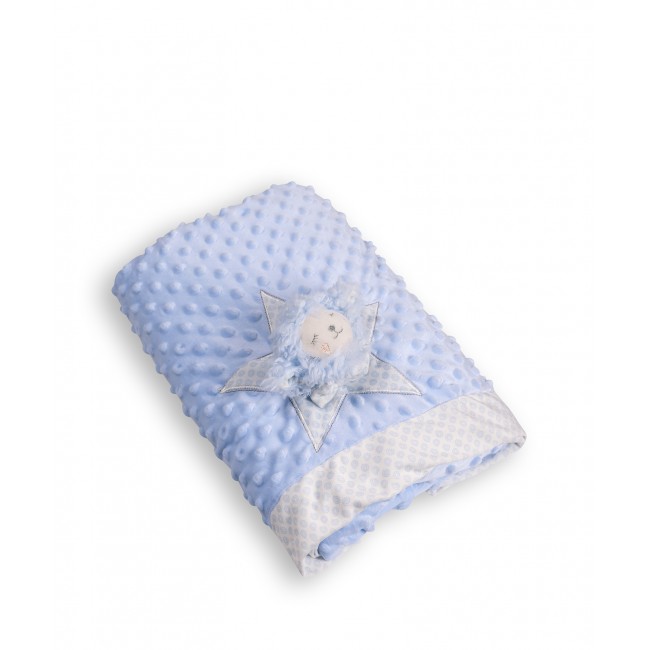 Κουβέρτα Flannel Αγκαλιάς 75x100  Silk Fashion WL502W-1 Blue