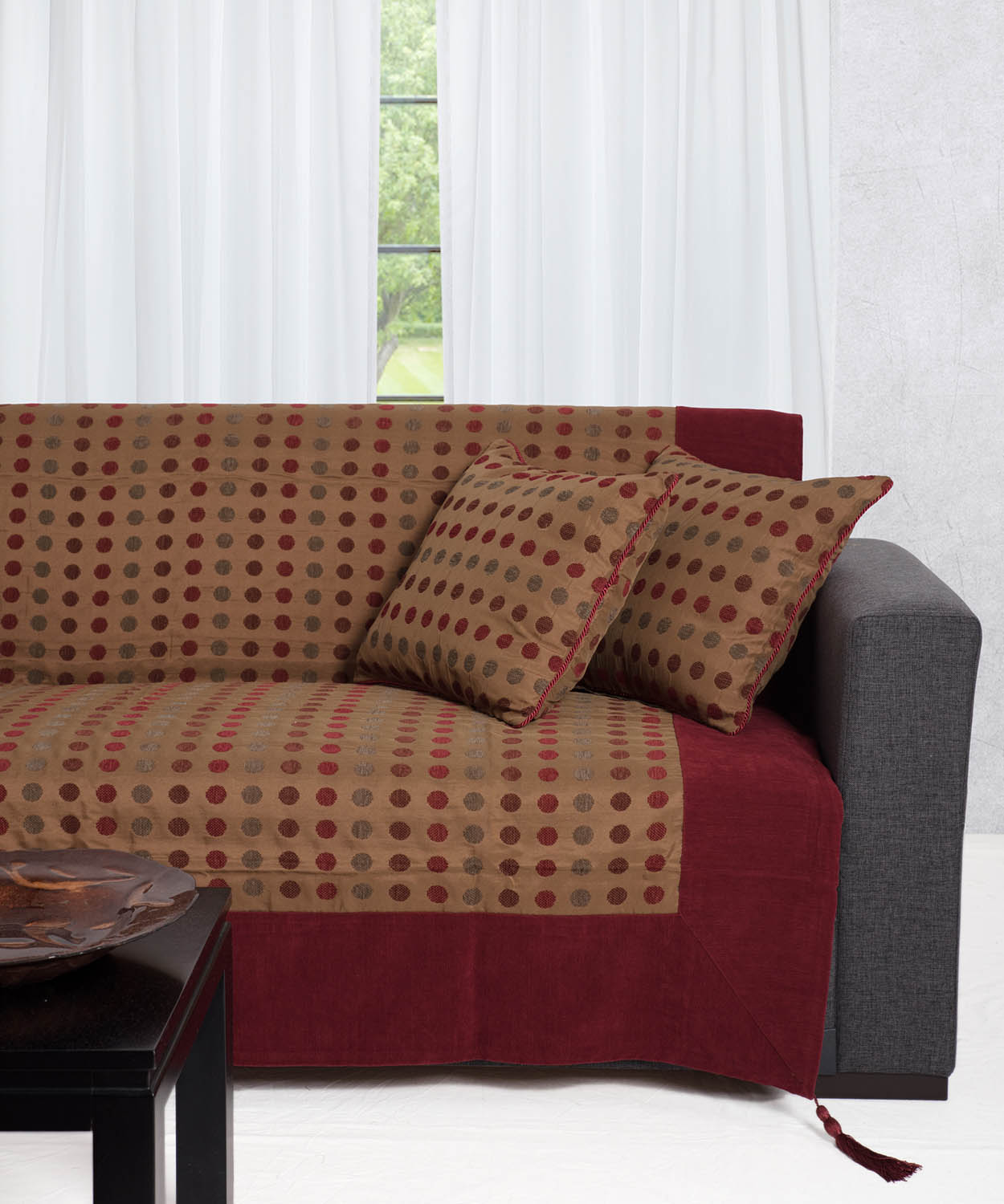 Σετ Ριχτάρια  3 Τεμαχίων Silk Fashion 602 Poua Μπορντώ