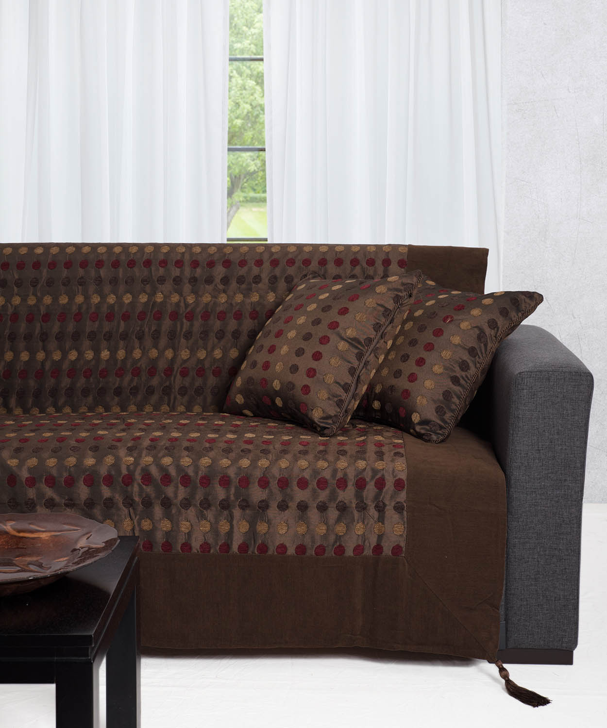 Σετ Ριχτάρια  3 Τεμαχίων Silk Fashion 603 Poua Καφέ