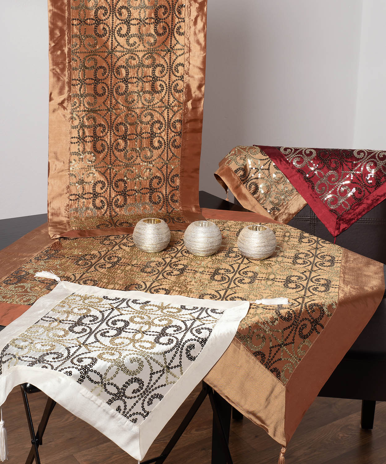 Σετ Κέντημα 4 Τεμαχίων  Silk Fashion 6309 Χρυσό