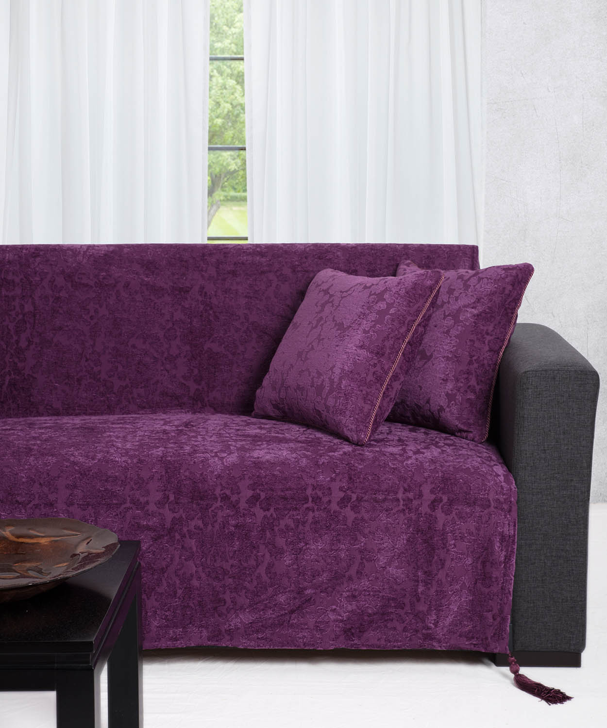 Σετ Ριχτάρια  3 Τεμαχίων Silk Fashion 7098 Μώβ