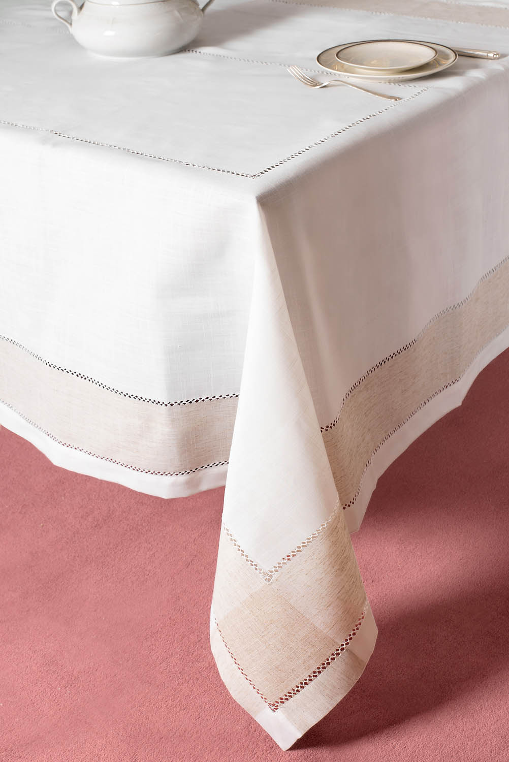 Τραπεζομάντηλο 160x220 Silk Fashion 813A Ivory-Άμμου