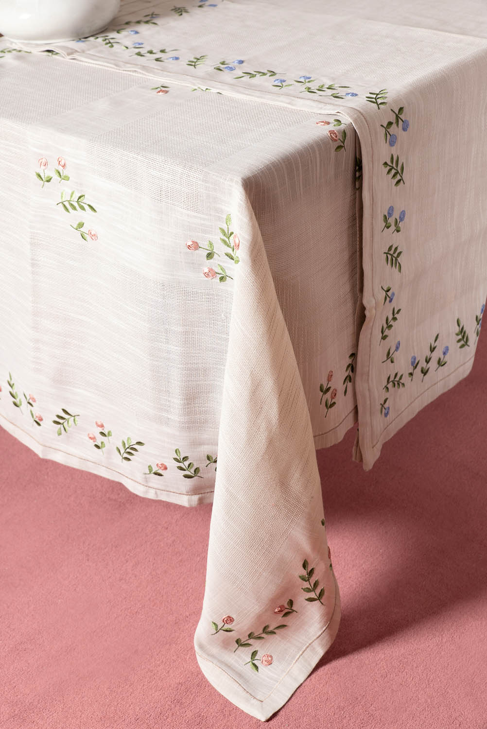 Καρέ 90x90 Silk Fashion 866 Άμμου-Ρόζ