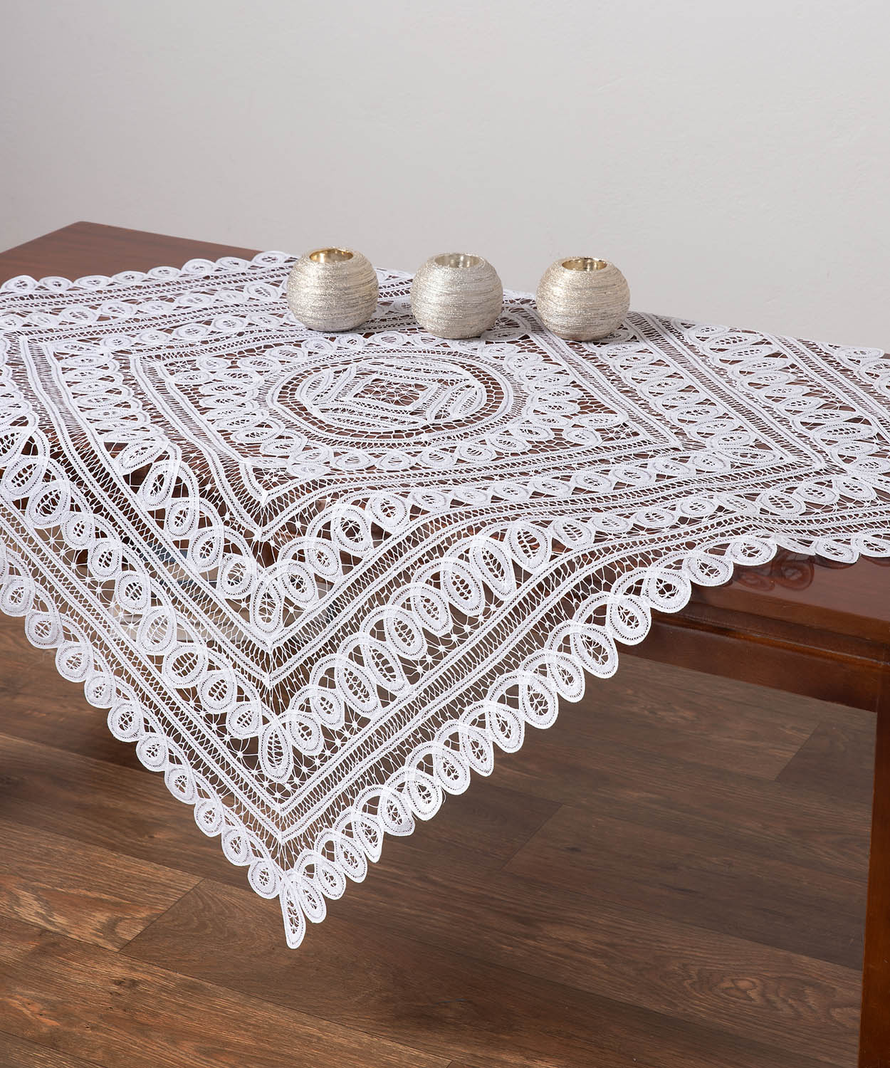 Καρέ 46x46 Silk Fashion 9175 Λευκό