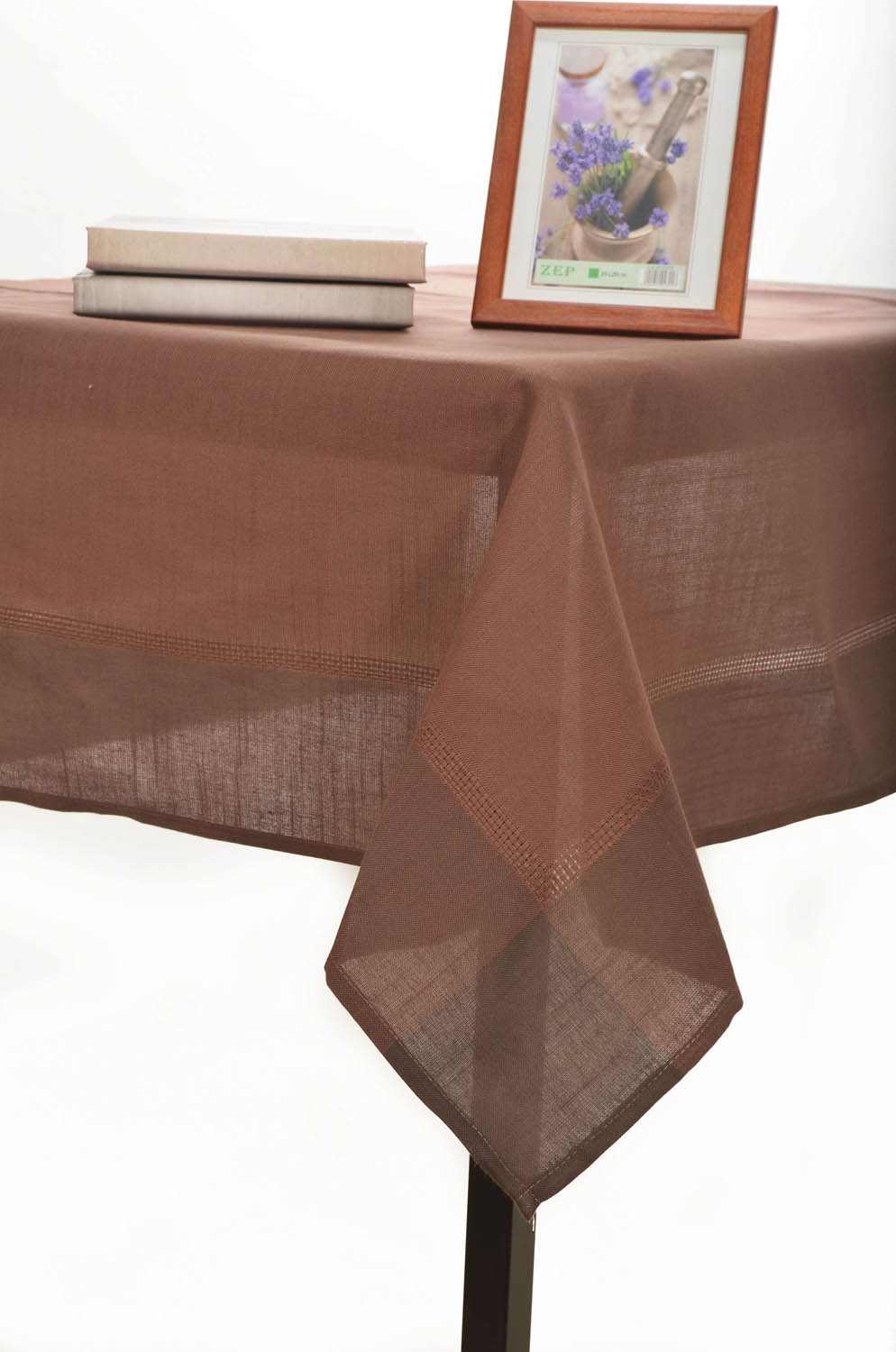 Τραπεζομάντηλο 135x135 Silk Fashion Nx031 Σκούρο Καφέ