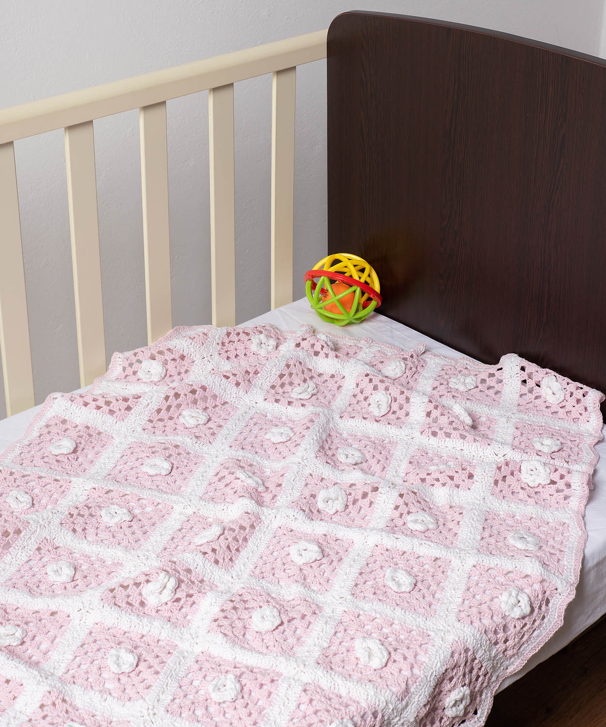 Κουβέρτα Πλεκτή Κούνιας 100x150 Silk Fashion  Ρόζ