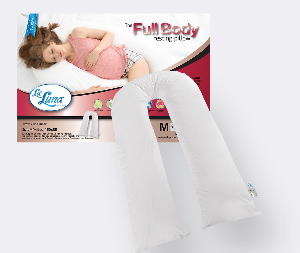Μαξιλάρι Ύπνου 150x35 La Luna The Full Body Support Μέτριο