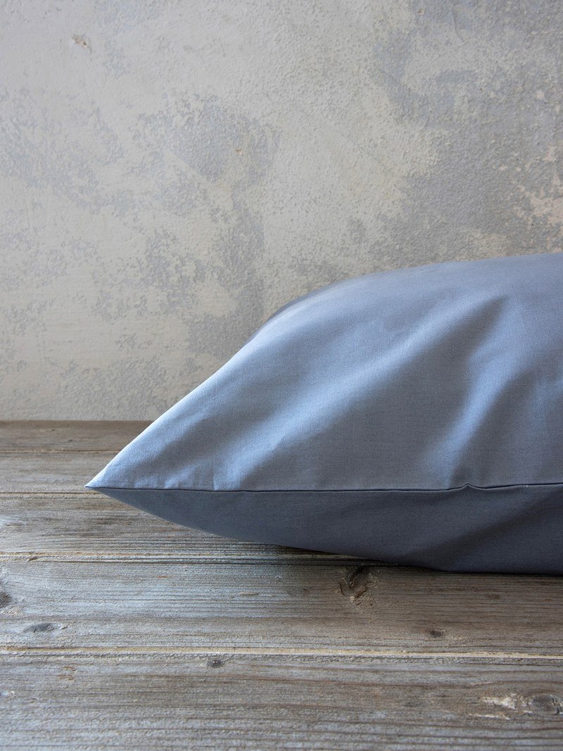 Μαξιλαροθήκες Σετ 2 Τεμαχίων 52x72 Nima Unicolors Medium Gray