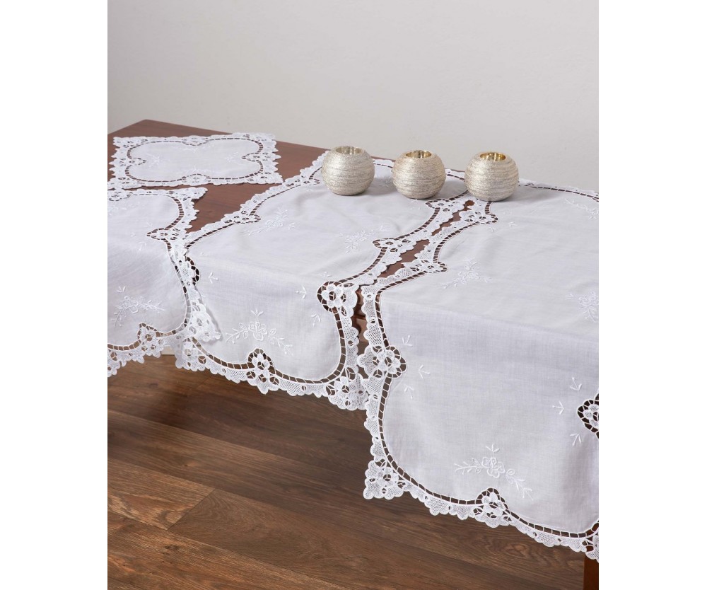 Τραπεζομάντηλο Χειροποίητο 170x220 Silk Fashion R 804