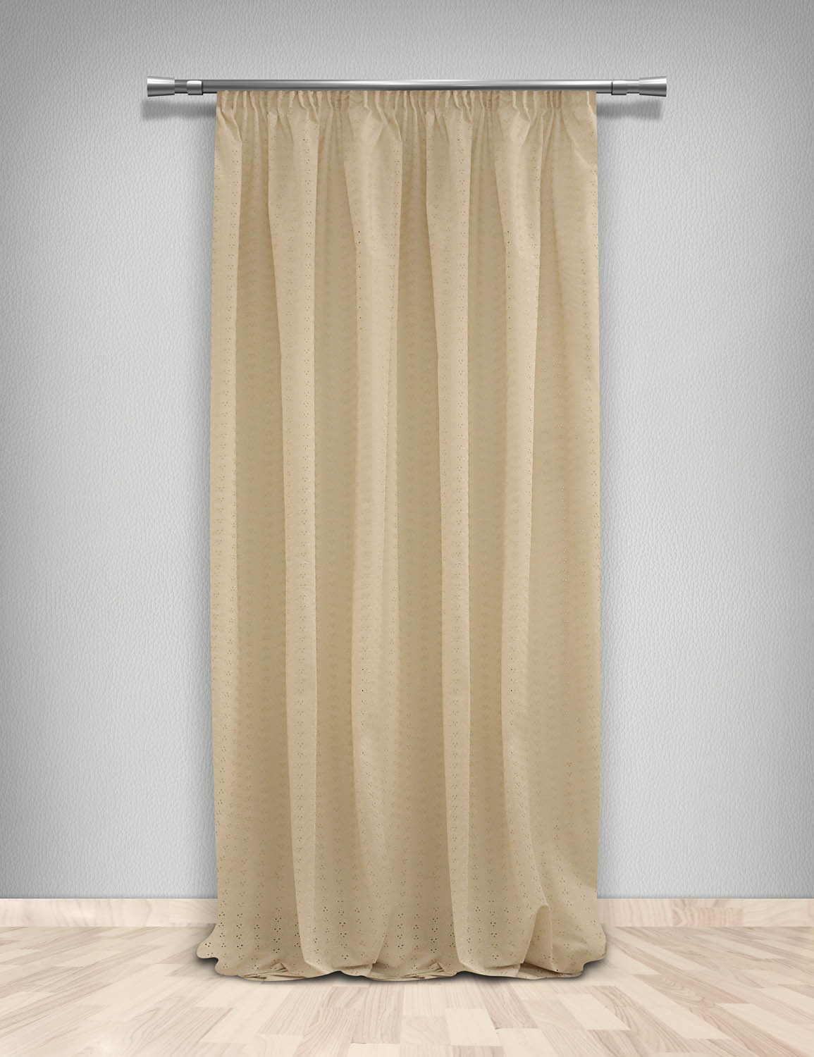 Κουρτίνα Με Τρέσα 145x270 Maison Blanche 191 Κεντητή Κοφτή
