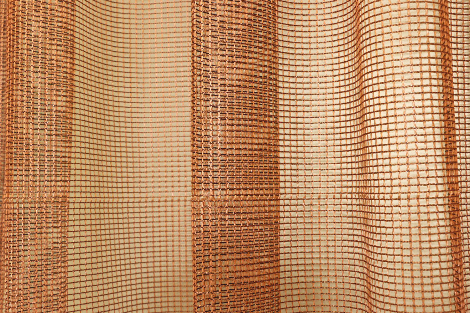 Κουρτίνα Με Τρέσα 145x300 Maison Blanche 63115/08 Πορτοκαλί Δίχτυ